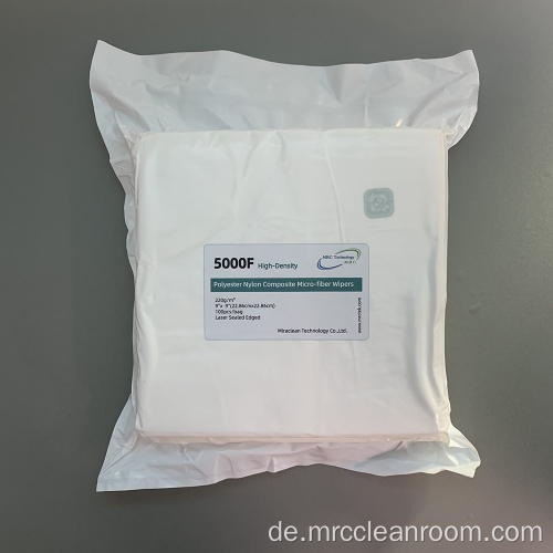 5000F 9x9 220GSM Polyester Strick -Mikrofaserwischer